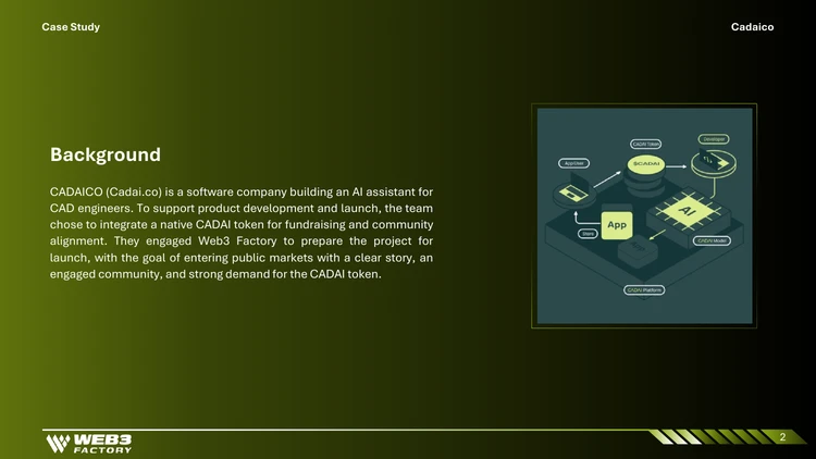 CADAICO client background and starting point