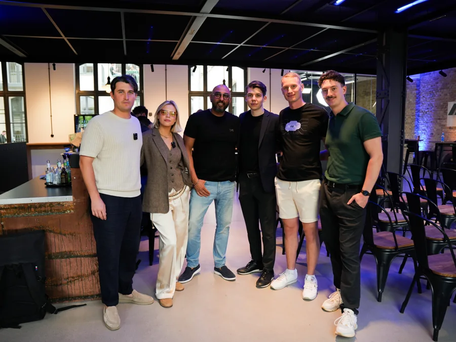 Web3 Factory team members and guests together during Berlin Blockchain Week